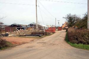 looking towards the site of former Colmworth windmill Mar 2007